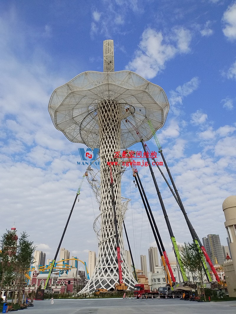 身姿輕盈，造型優(yōu)美的膜結(jié)構(gòu)建筑