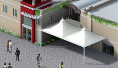 安裝膜結(jié)構(gòu)雨棚的好處有哪些你知道嗎？