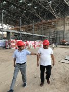 青島膜結(jié)構(gòu)幕墻項目緊張施工中