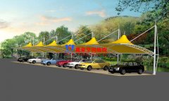 膜結(jié)構(gòu)車棚支撐柱原料該如何選擇，有哪些事項需要注意？